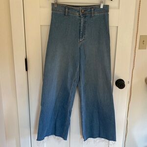 Zara Light Blue Flare Jeans